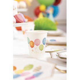 8 тарелок 19 см с рисунком “Birthday Balloons” 