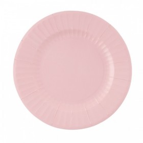 8 apaļas šķīvji 27 cm “Rozā ģerānija”