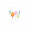 8 krūzītes 250 ml ar zīmējumu “Birthday Balloons”
