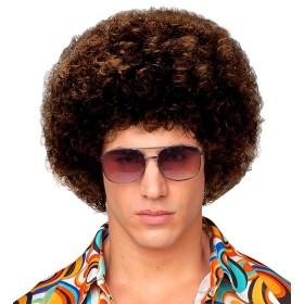 Parūka "Disko 70. gadi"/”Afro”, brūna 