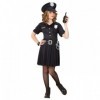 Meitenes policistes kostīms — kleita, josta, cepure, izmēri 128/140 cm