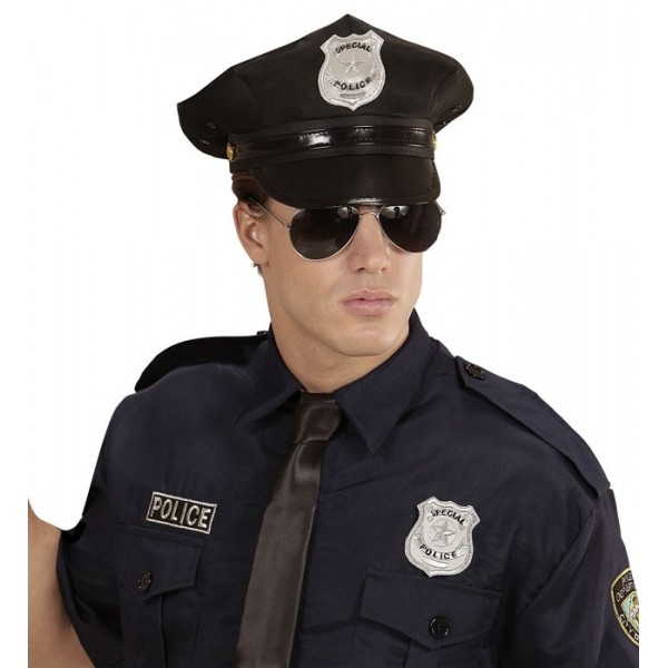 Policijas virsnieka komplekts: (cepure, brilles, nozīmīte)
 (cepure, brilles, žetons)