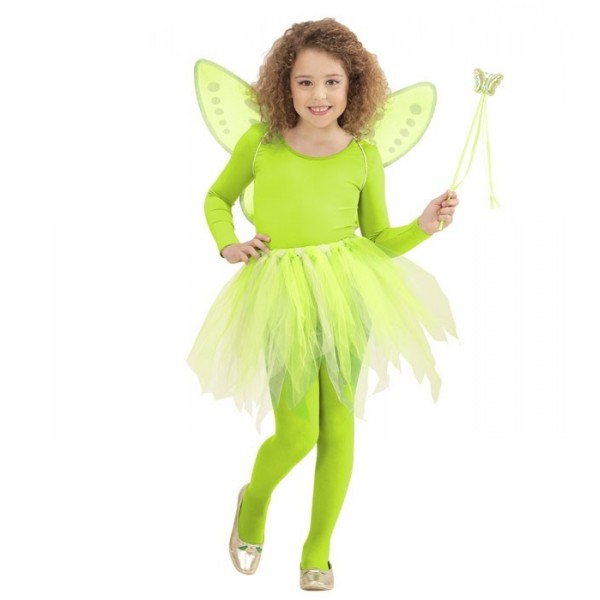 Zaļā “Maģiskā feja” (tutu, spārni, nūjiņa)