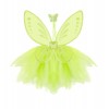 Zaļā “Maģiskā feja” (tutu, spārni, nūjiņa) 