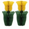 Papīra dekorācijas – Dzeltenas tulpes, 2 gab., izmērs 15 cm 