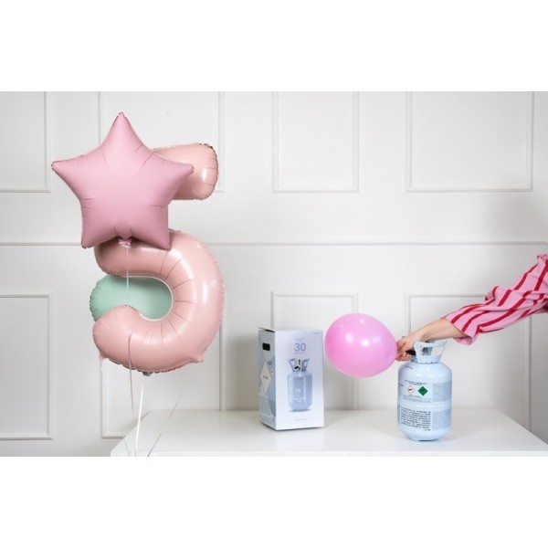 Hēlija gāze balonu pildīšanai, max 30 х 9”/20 cm baloni — svētku dekorēšanai, galda noformēšanai un ballītēm