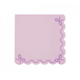 Rievotas salvetes, 33 x 33 cm., 12 gab., violetas — svētku dekorēšanai, galda noformēšanai un ballītēm