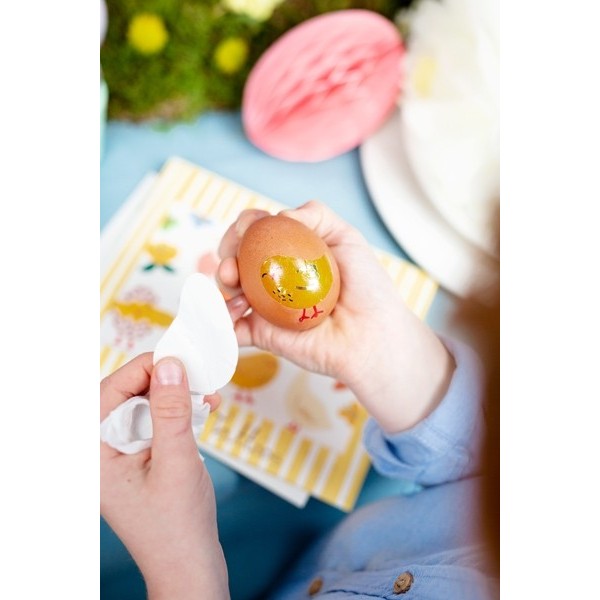 Papīra dekorācija Lieldienu Ola rozā krāsā, 12 cm