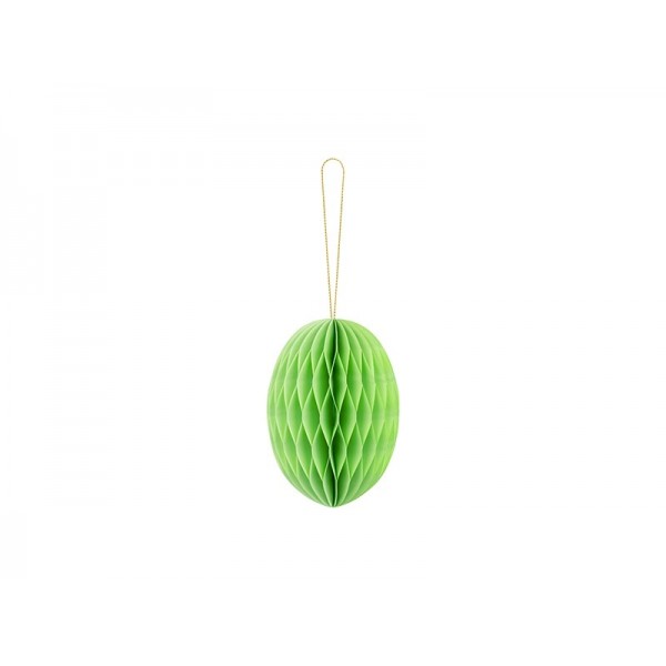 Papīra dekorācija Lieldienu Ola gaiši zaļa, 12 cm