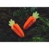 Papīra dekorācija Burkāns oranžā krāsā, augstums 20 cm