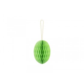 Papīra dekorācija Lieldienu Ola gaiši zaļa, 12 cm 