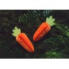 Papīra dekorācija Burkāns oranžā krāsā, augstums 20 cm 