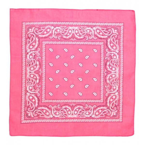 Bandana 55 x 55 cm (Melna, Sarkana, Balta, Brūna, Rozā)