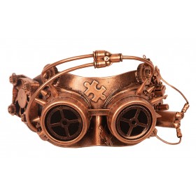 Маска Steampunk бронзового цвета