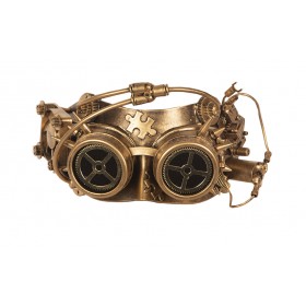Маска Steampunk бронзового цвета