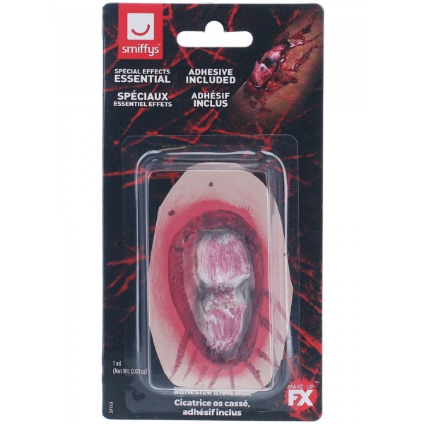 Latekss rētas efekts Smiffys Make-Up FX “Lauzts kauls” 