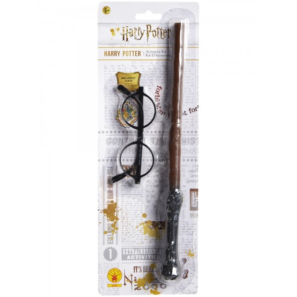 Harry Potter komplekts — burvju nūjiņa un brilles 