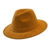 Коричневая винтажная шляпа Fedora под замшу