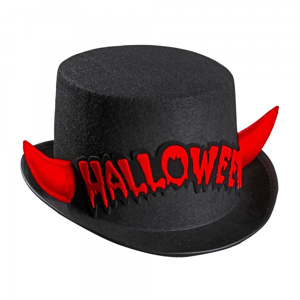 Цилиндр Halloween с красными светоотражающими рогами