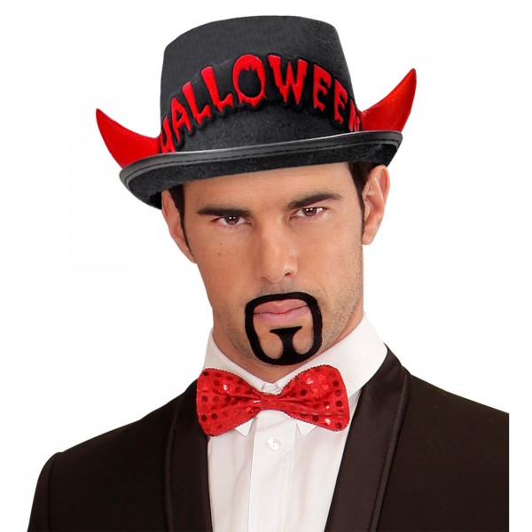 Цилиндр Halloween с красными светоотражающими рогами