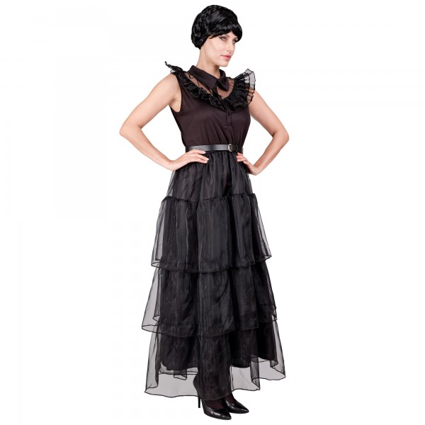 Dark Girl kostīms — 140 cm / 8-10 gadi, S izmērs pieaugušajiem