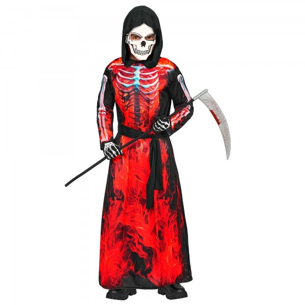 Burning Grim Reaper kostīms — 128 cm / 5-7 Years, 140 cm / 8-10 Years