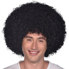 Karnevāla afro parūka Disco, melna
