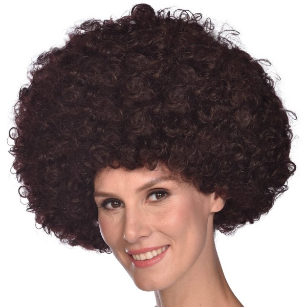 Карнавальный парик афро Disco, коричневый