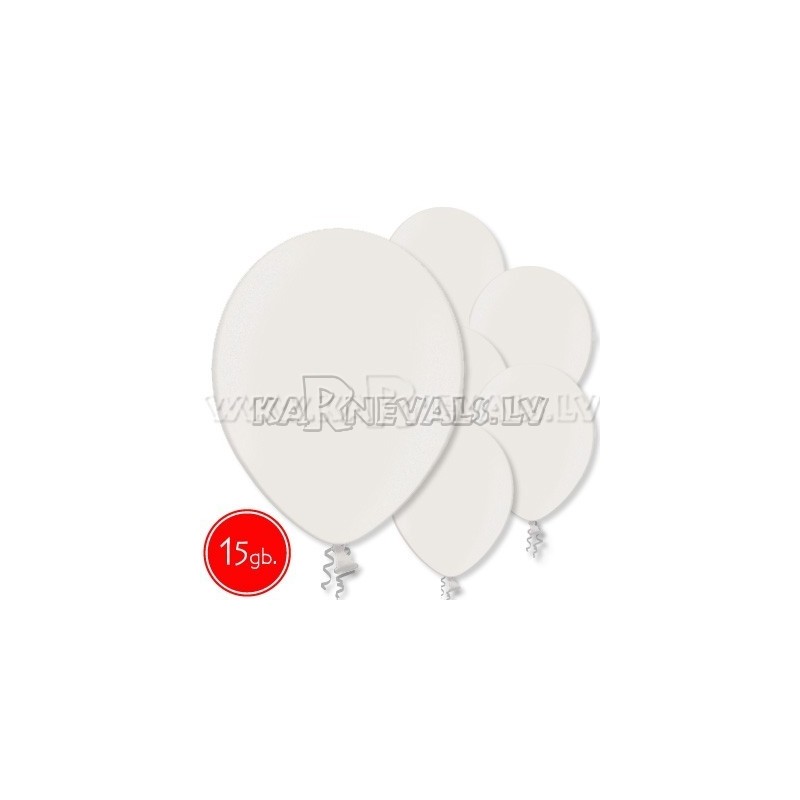 12"/30cm lateksa balons, metalliks, pērle, 15 gab.