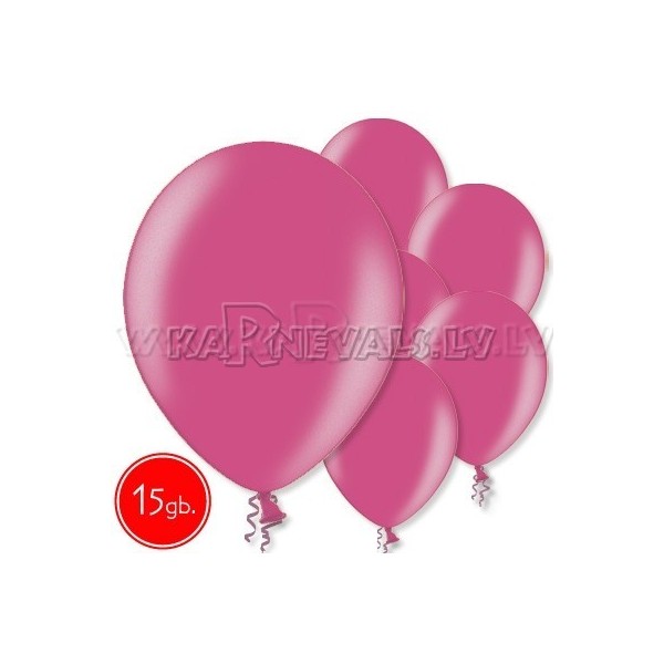 10.5"/27cm lateksa balons, metalliks, pērle, 15 gab.
