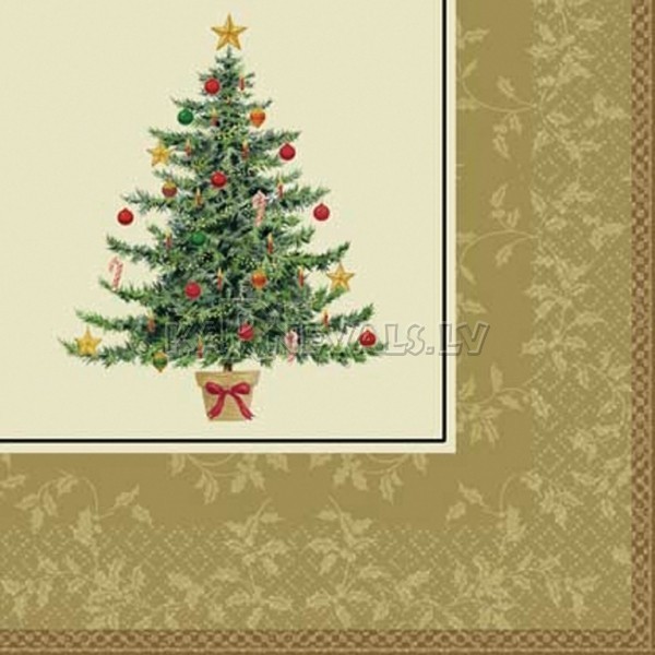 Dekoratīvais papīra salvetes, Tēma: klasiskās viktoriāņu eglite    16.gab.