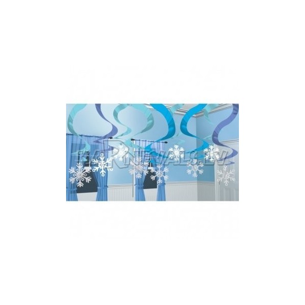Winter Wonderland Hanging Swirl Decorations