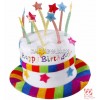 Cepure ar uzrakstu "Happy Bithday", velveta