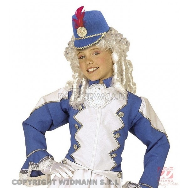 Majorette  cepure , 1 gab., 3 krāsās. zila, sarkana, balta