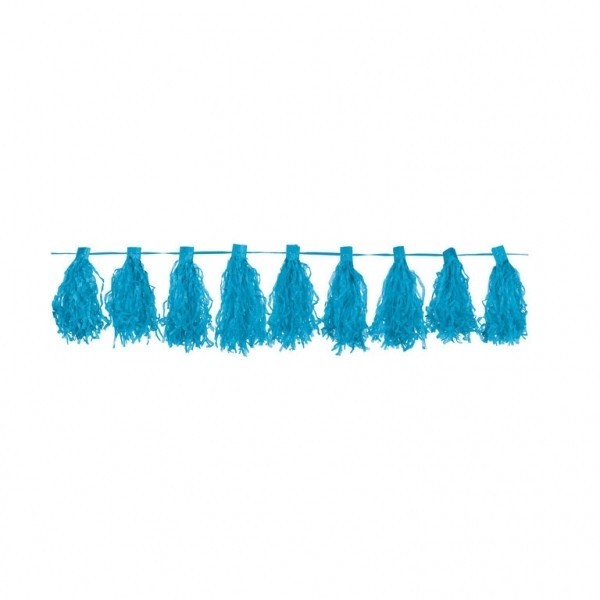 Tassel Garland Carribeean Blue 3 m