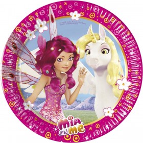8 бумажных тарелок  20 см MIA & ME