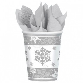 8 Cups sparkling snowflake 266 ml