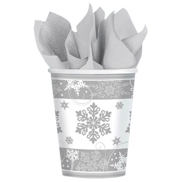 8 Cups sparkling snowflake 266 ml